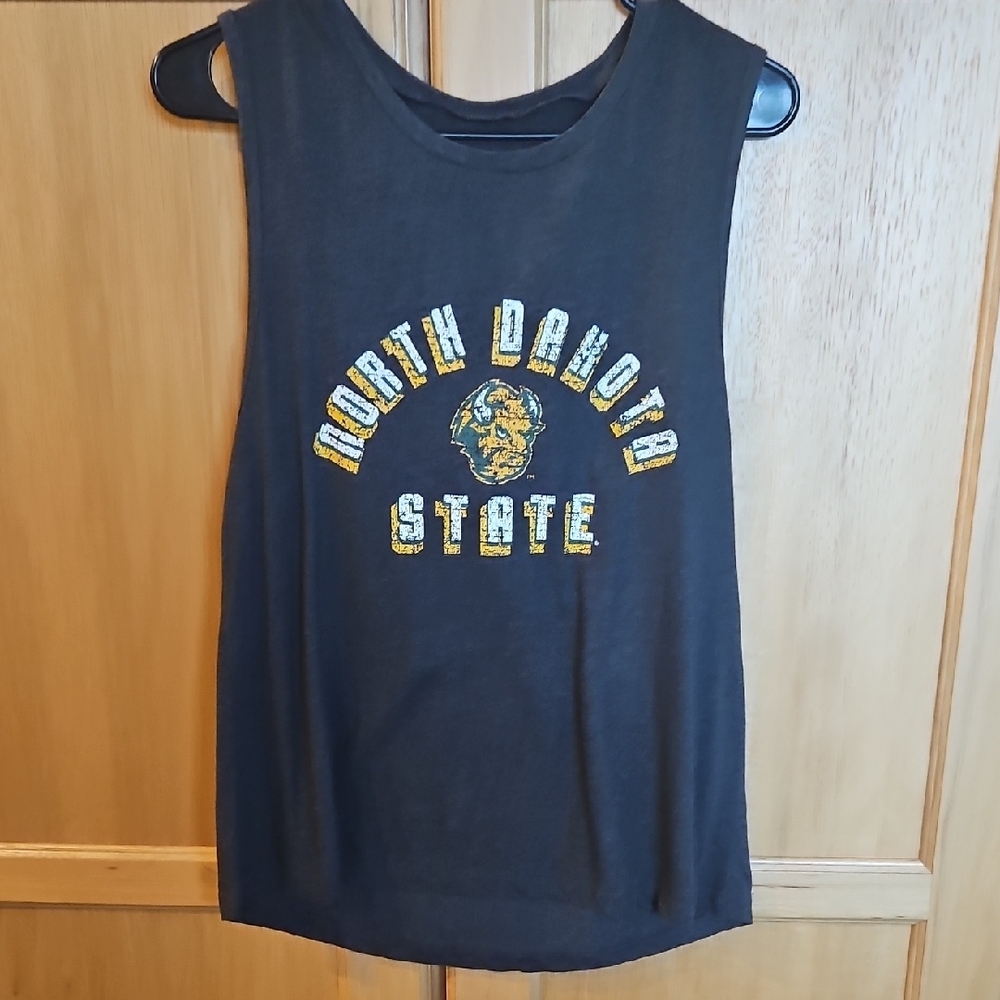 Black and Yellow Sleeveless Muscle Tee